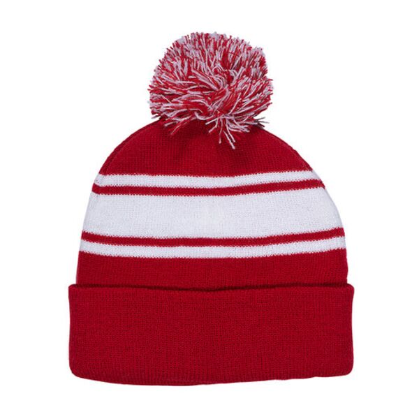 Knit Beanie With Pom Pom Thumbnail