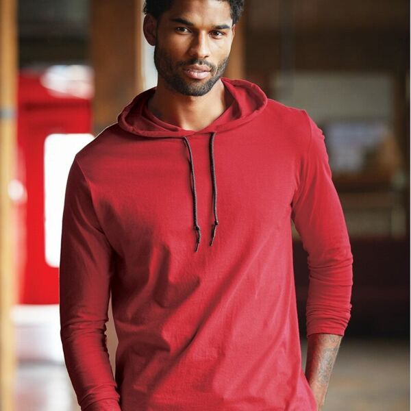 Softstyle® Lightweight Hooded Long Sleeve T-Shirt Thumbnail