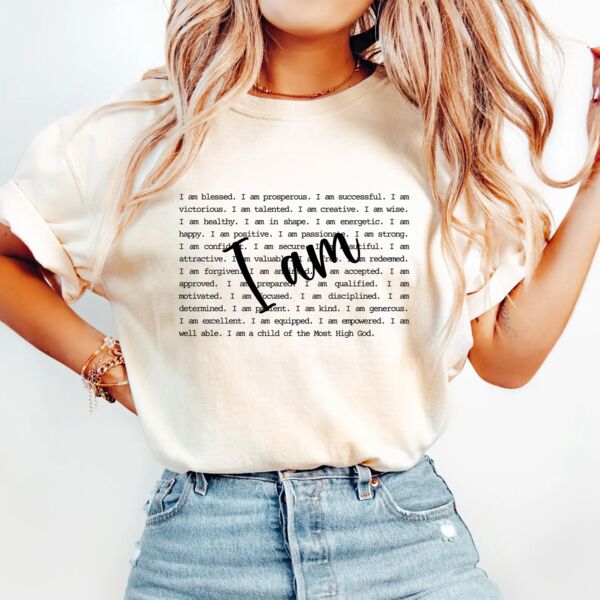 I Am-Positive Motivational T-Shirt Thumbnail