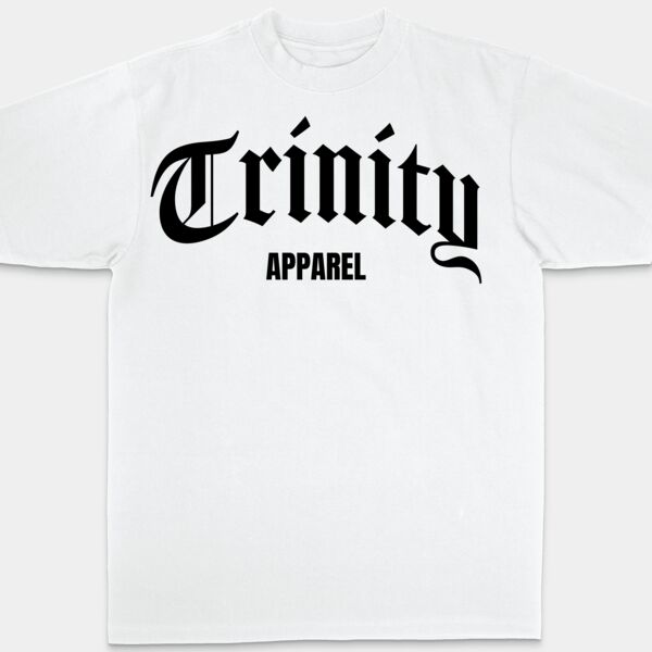 Trinity Apparel T-Shirt- White/Black Thumbnail