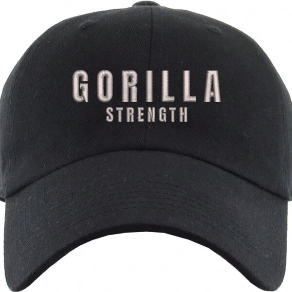 Gorilla Strength Embroidered Dad Hat Thumbnail