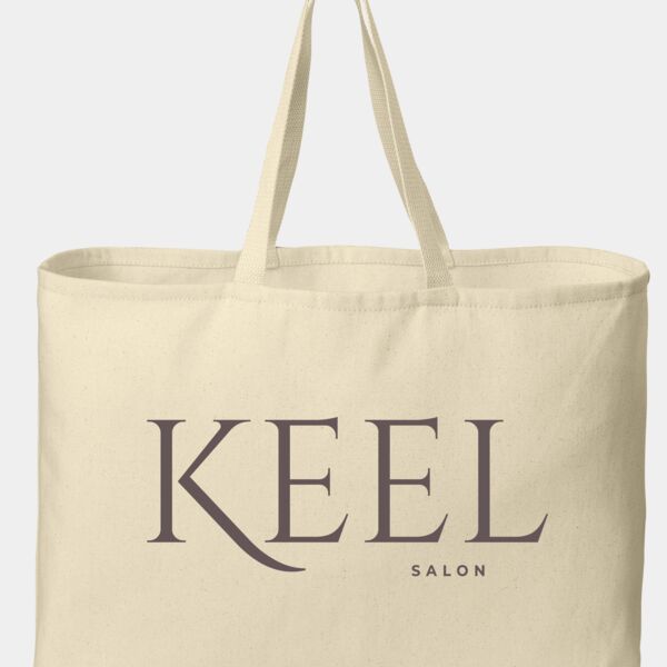 Keel Embroidered Ideal Twill Jumbo Tote Thumbnail