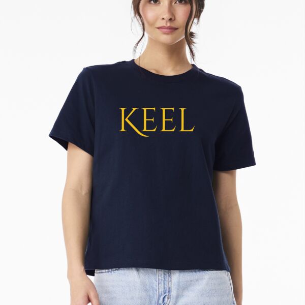 Keel Women's 6 Ounce Heavyweight Navy Tee Thumbnail